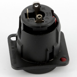 Locking female stereo  jack                            